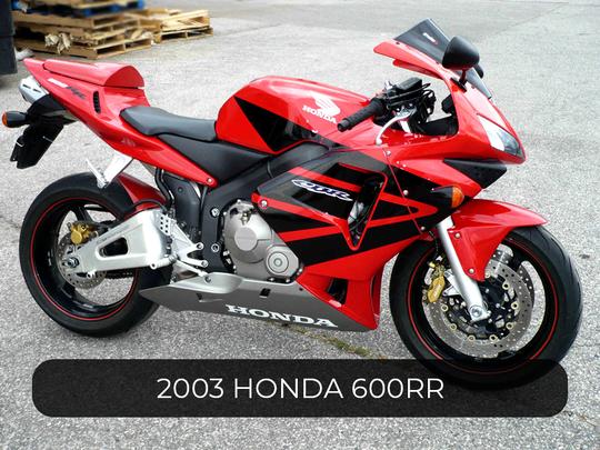 2003 Honda 600RR ID# 1130