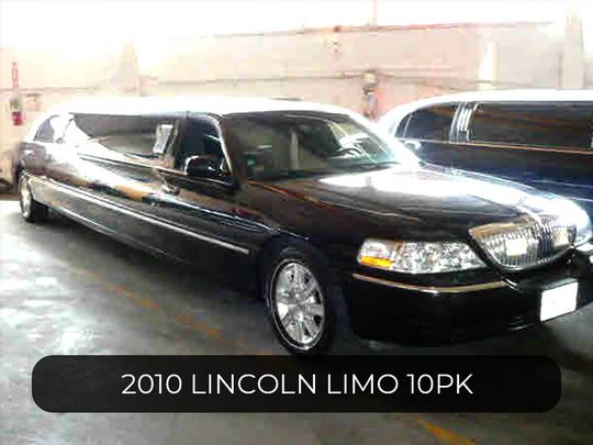 2010 Lincoln Limo 10PK ID# 1102