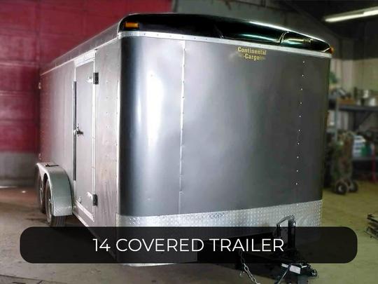 14 COVERED TRAILER ID# 1242